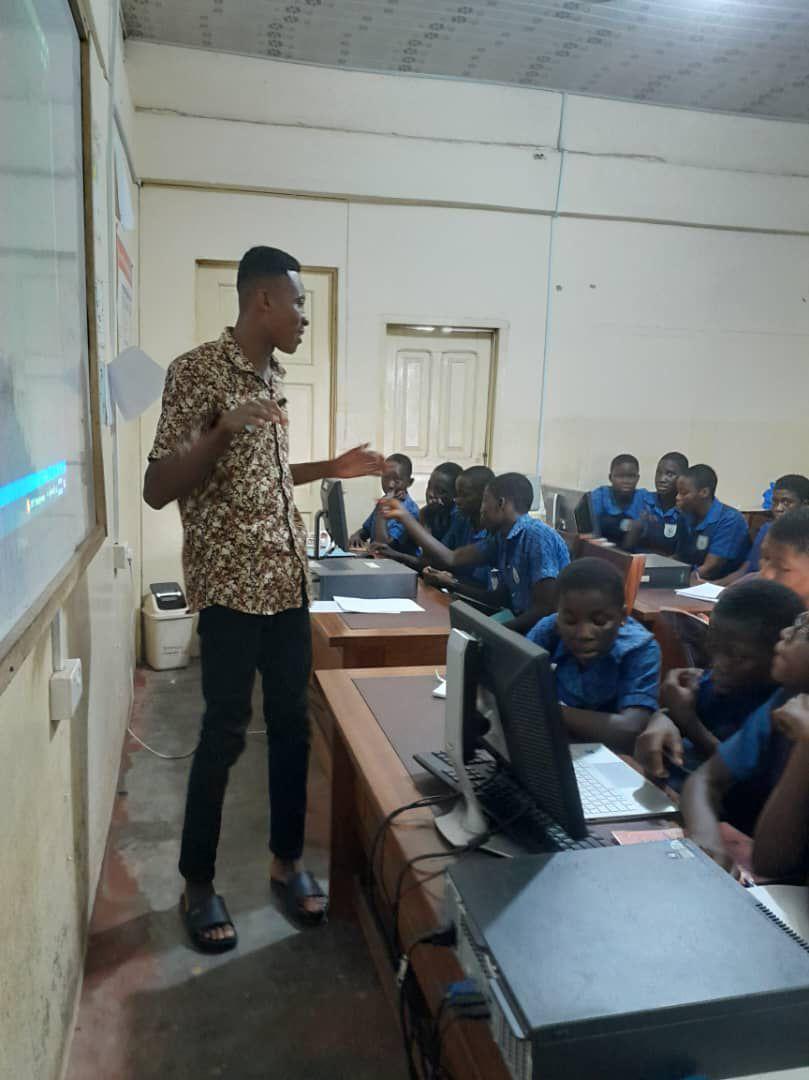 My little brother, Isaac Acquah, is dedicating his time at university to volunteer and teach ICT to young children