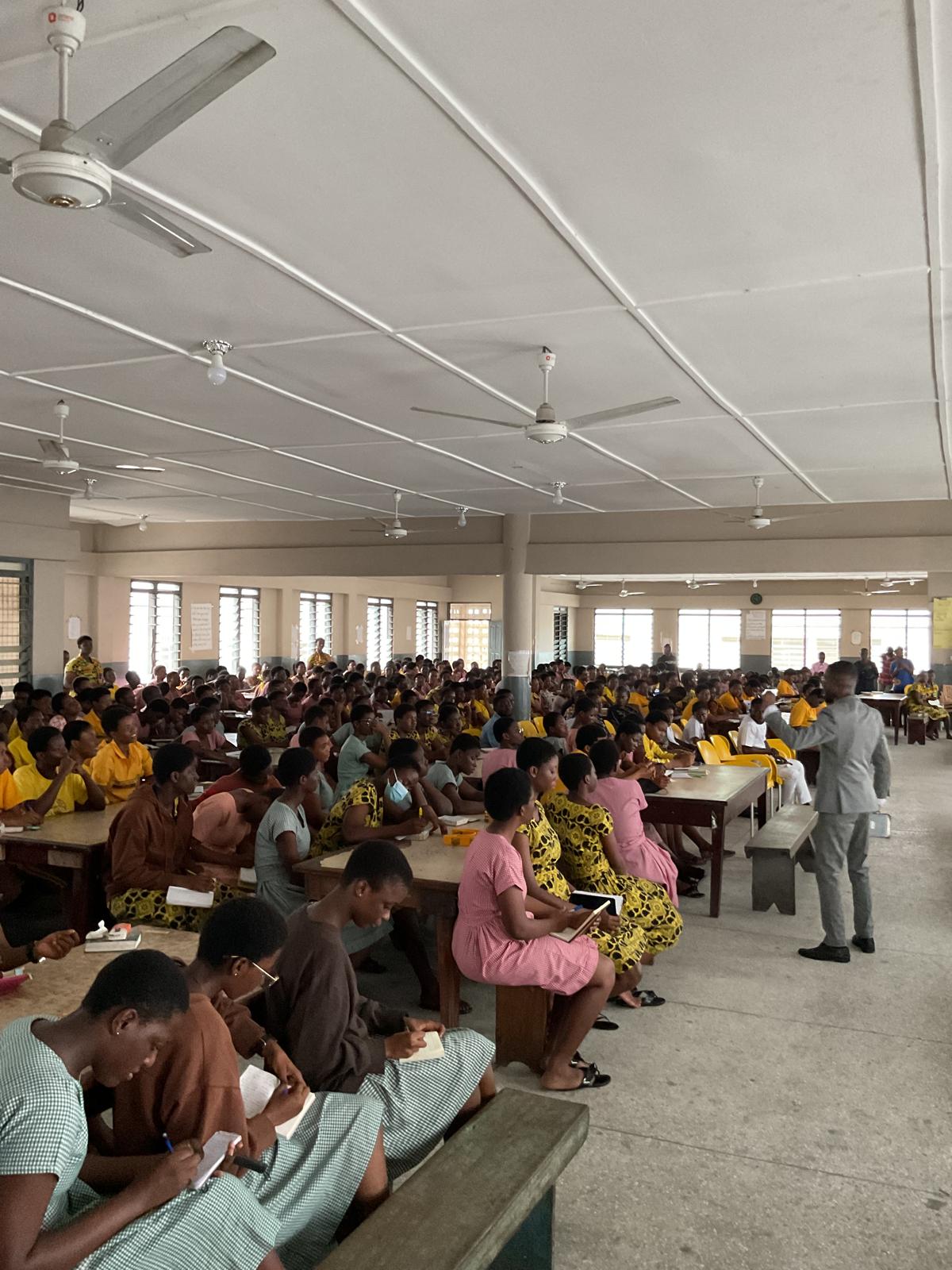 Mentorship session with young girls